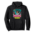 Soccer Mom Vibes Sports Cheer Hoodie - Graphic Print Unisex - T-Shirt, Sweatshirt, Hoodie