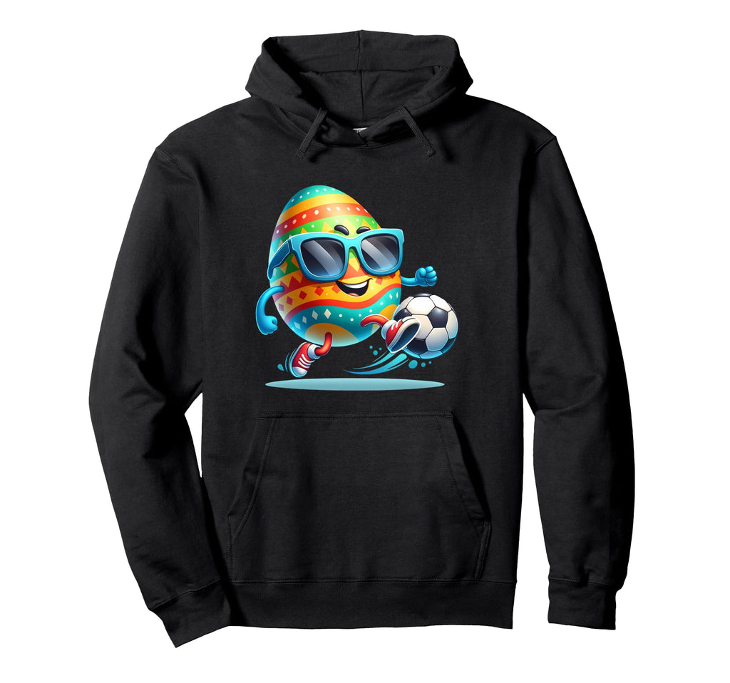 Easter Egg Eggs Soccer Lovers Players Hoodie - Fun Novelty Design Unisex - T-Shirt, Sweatshirt, Hoodie