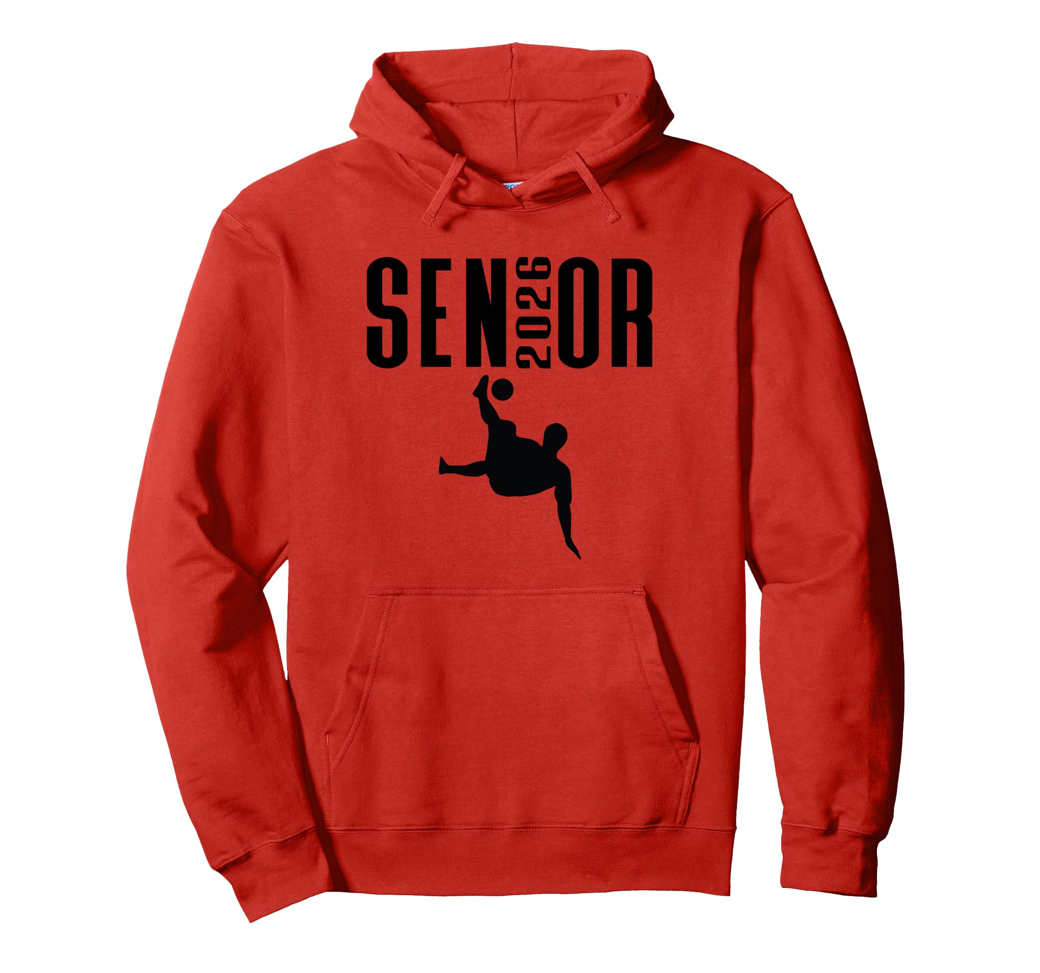 Senior 2026 Soccer Silhouette Class 26 Hoodie - Unique Graphic for Adults - T-Shirt, Sweatshirt, Hoodie