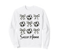 Soccer Mama Soccer Coquette Bow Soccer Sweatshirt - Novelty Apparel Unisex - T-Shirt, Sweatshirt, Hoodie
