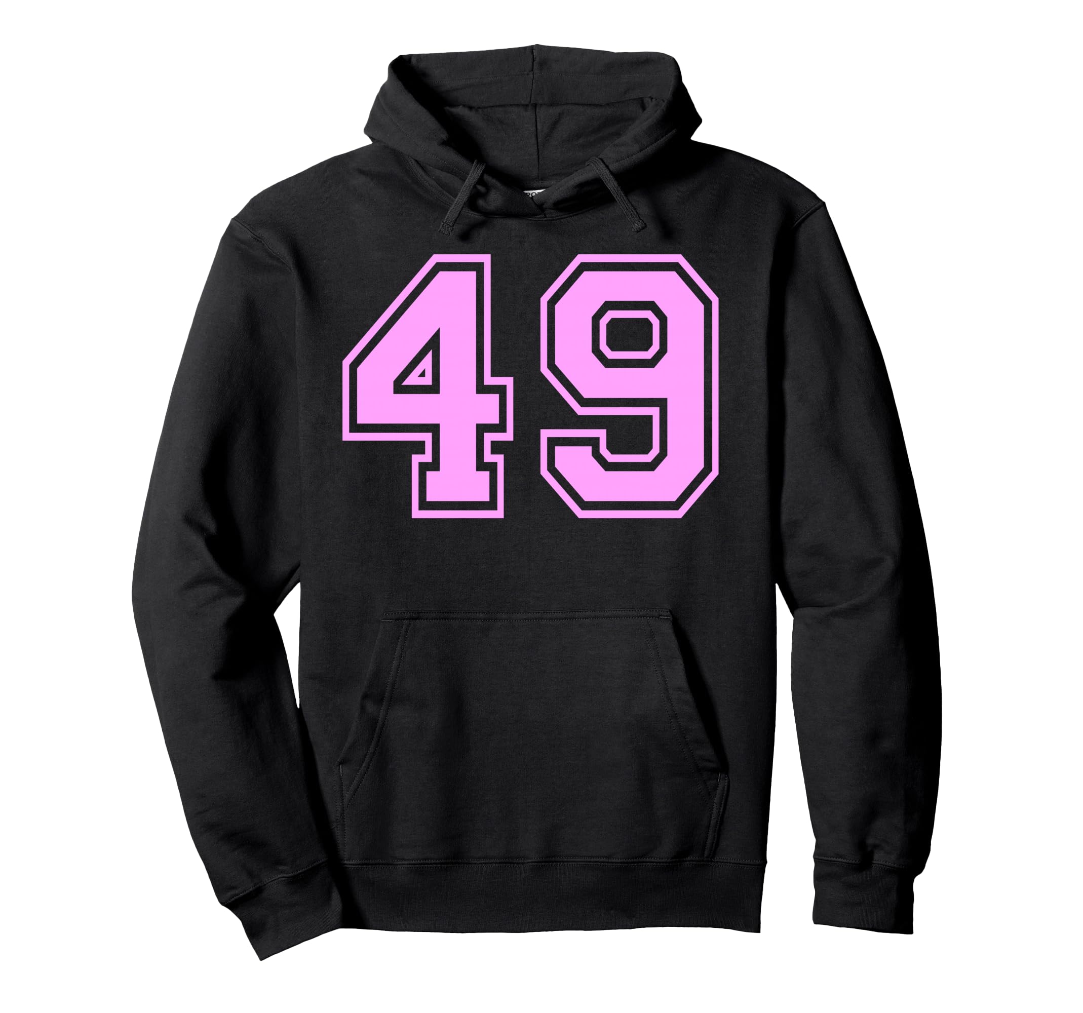 49 Number Forty Nine Sports Hoodie - Casual Everyday Wear Men Women - T-Shirt, Sweatshirt, Hoodie