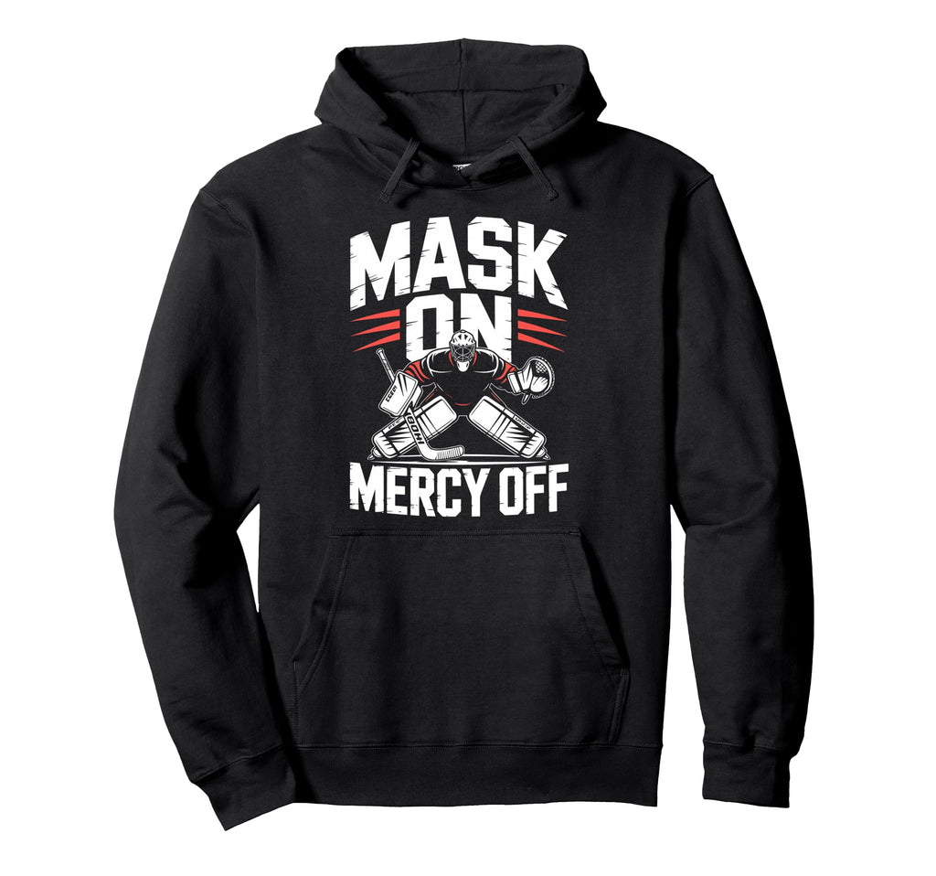 Ice Hockey Goalkeeper Mask Hockey Goalie Hoodie - Unique Graphic for Adults - T-Shirt, Sweatshirt, Hoodie