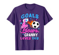 Gender Reveal Goals Or Bows Granny Loves T-Shirt - Graphic Print Men Women - T-Shirt, Sweatshirt, Hoodie