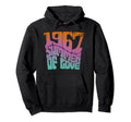Summer Love 1967 Hippie 1960S Psychedelic Hoodie - Minimalist Print Unisex - T-Shirt, Sweatshirt, Hoodie