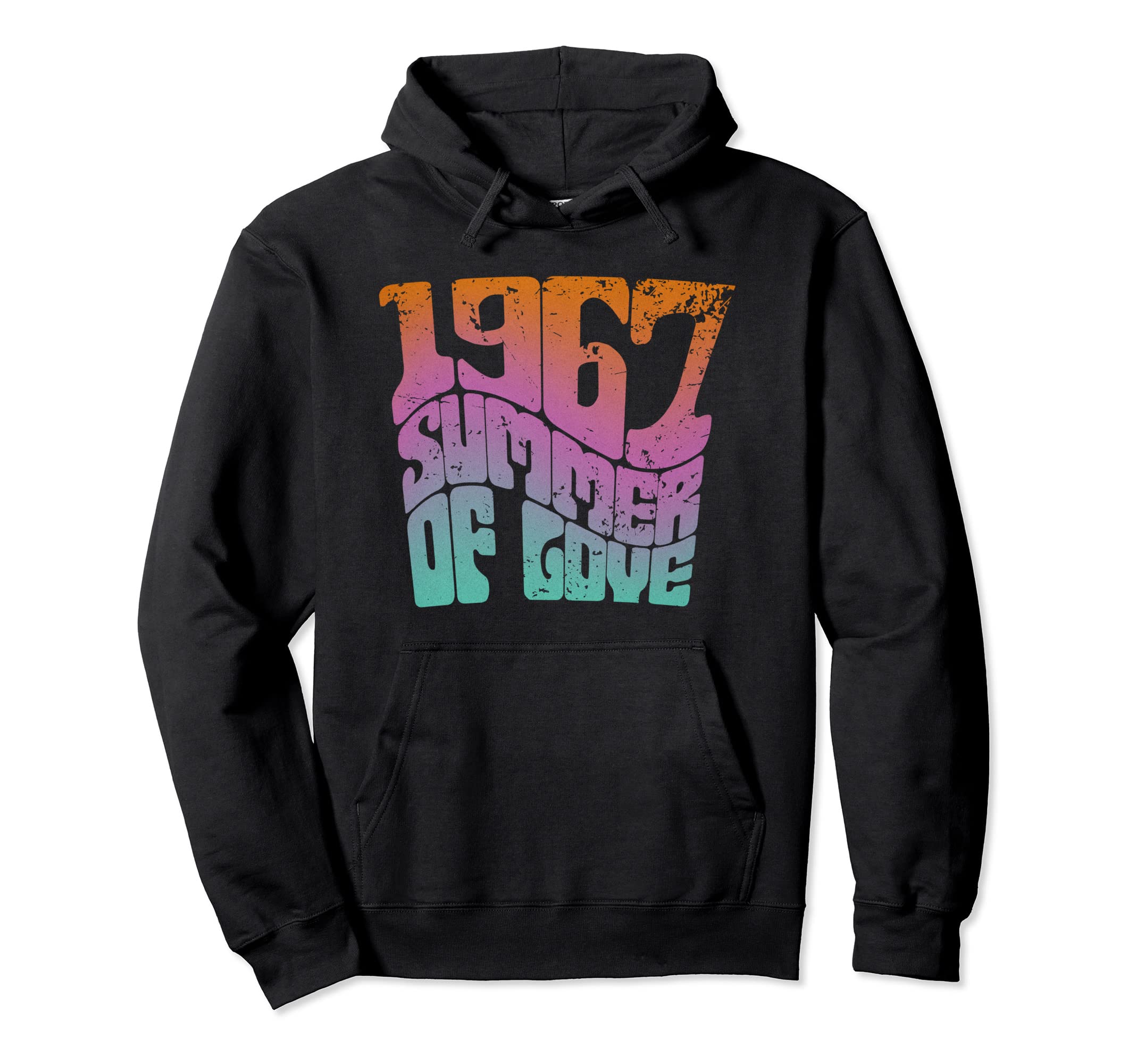 Summer Love 1967 Hippie 1960S Psychedelic Hoodie - Minimalist Print Unisex - T-Shirt, Sweatshirt, Hoodie
