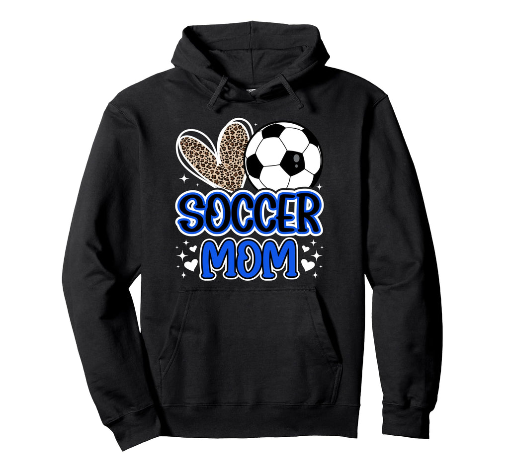 Soccer Mom Soccer Player Mother Heart Hoodie - Novelty Apparel for Adults - T-Shirt, Sweatshirt, Hoodie