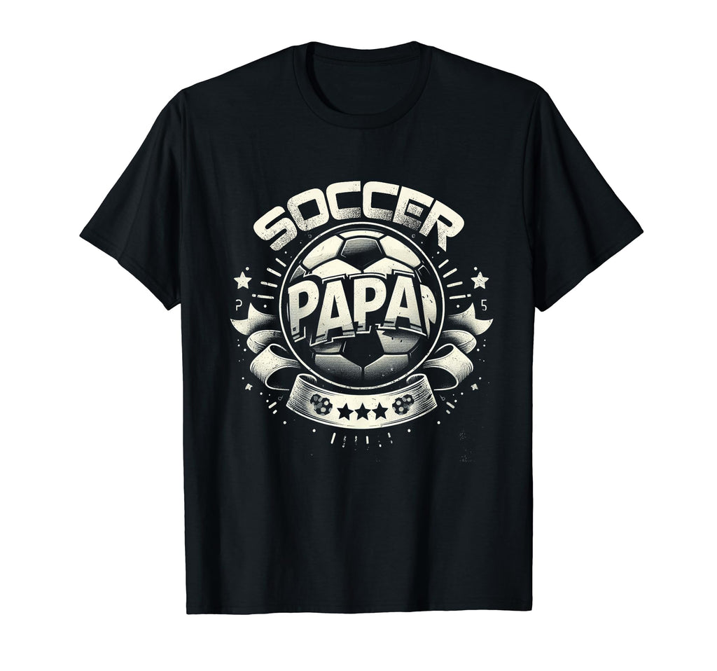 Soccer Papa Family Matching Dad T-Shirt - Aesthetic Graphic Men Women - T-Shirt, Sweatshirt, Hoodie