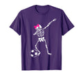 Dabbing Skeleton Soccer Halloween T-Shirt - Minimalist Print Unisex - T-Shirt, Sweatshirt, Hoodie