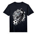 Cat Playing Soccer Performance T-Shirt - Aesthetic Graphic Men Women - T-Shirt, Sweatshirt, Hoodie