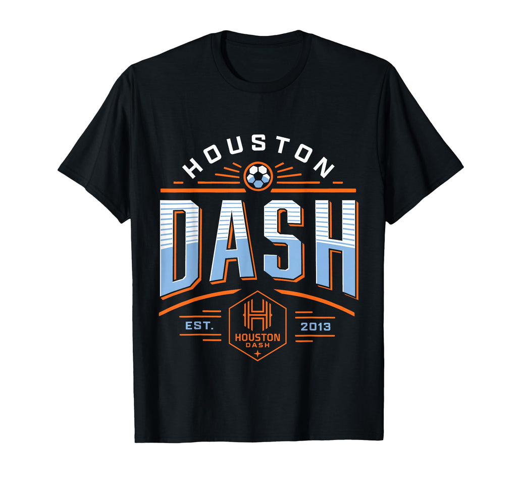 Nwsl Houston Dash Deco Modern T-Shirt - Unique Graphic for Adults - T-Shirt, Sweatshirt, Hoodie