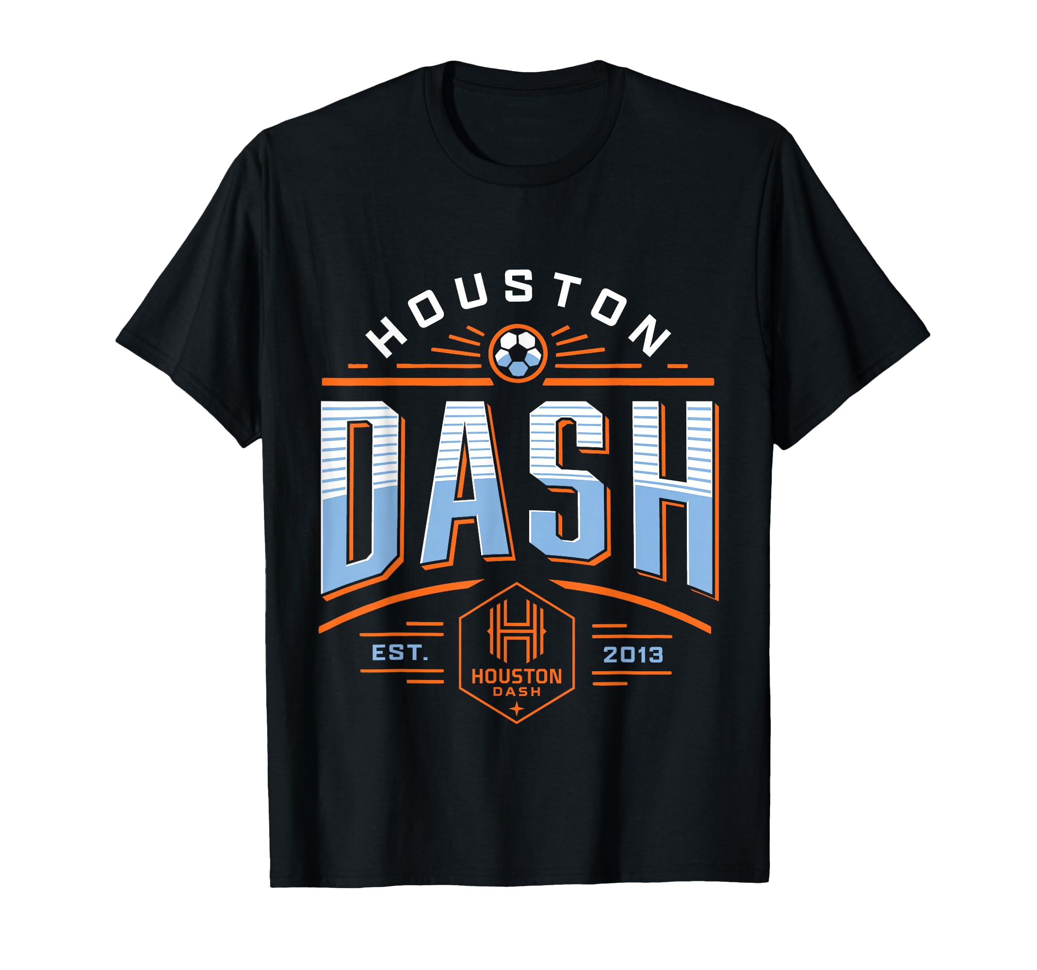 Nwsl Houston Dash Deco Modern T-Shirt - Unique Graphic for Adults - T-Shirt, Sweatshirt, Hoodie
