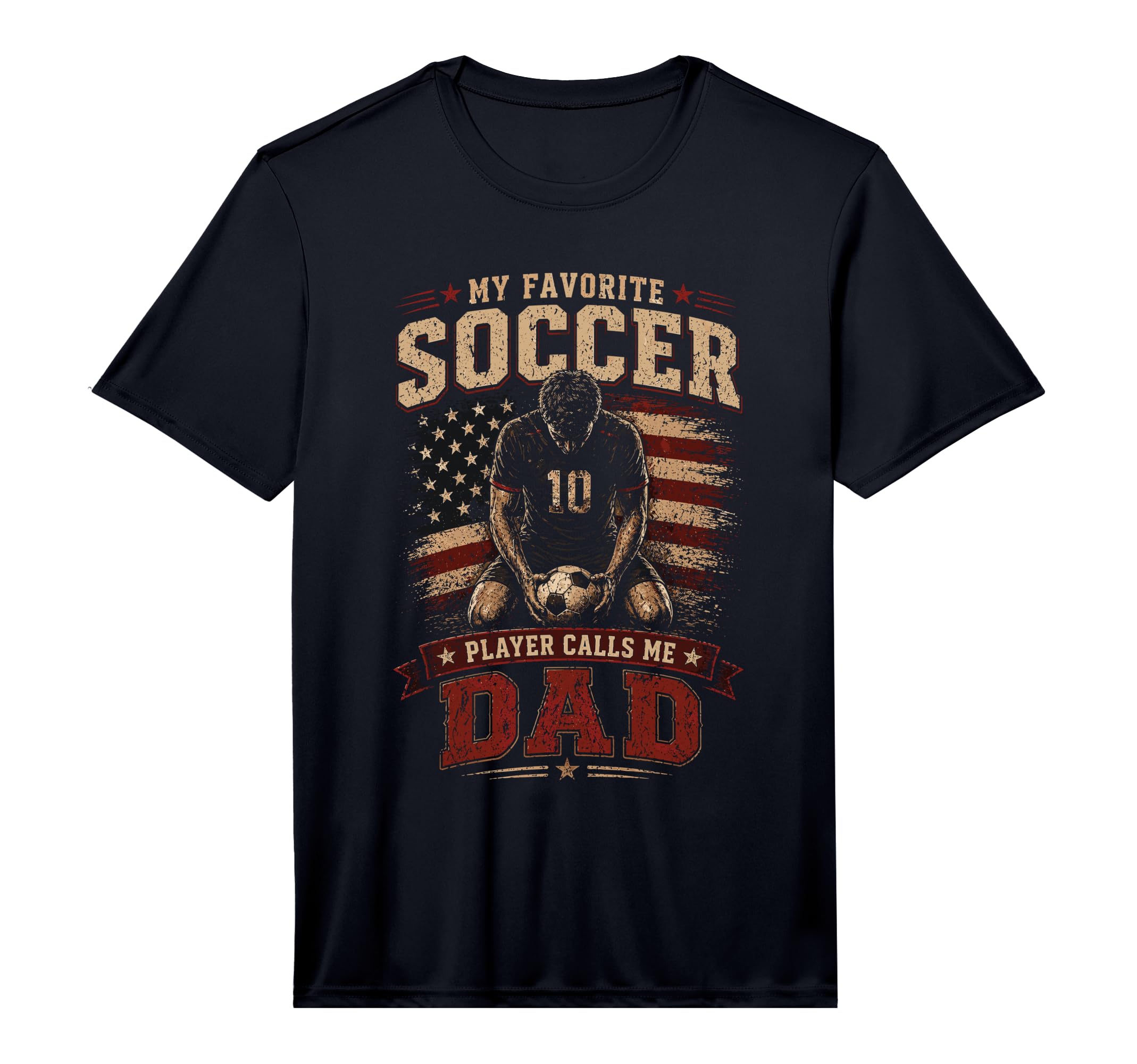 Mens My Favorite Soccer Player Calls Me Dad T-Shirt - Graphic Print Unisex - T-Shirt, Sweatshirt, Hoodie