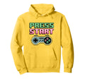 Gaming Press Start Gaming Controller Hoodie - Aesthetic Graphic Unisex - T-Shirt, Sweatshirt, Hoodie