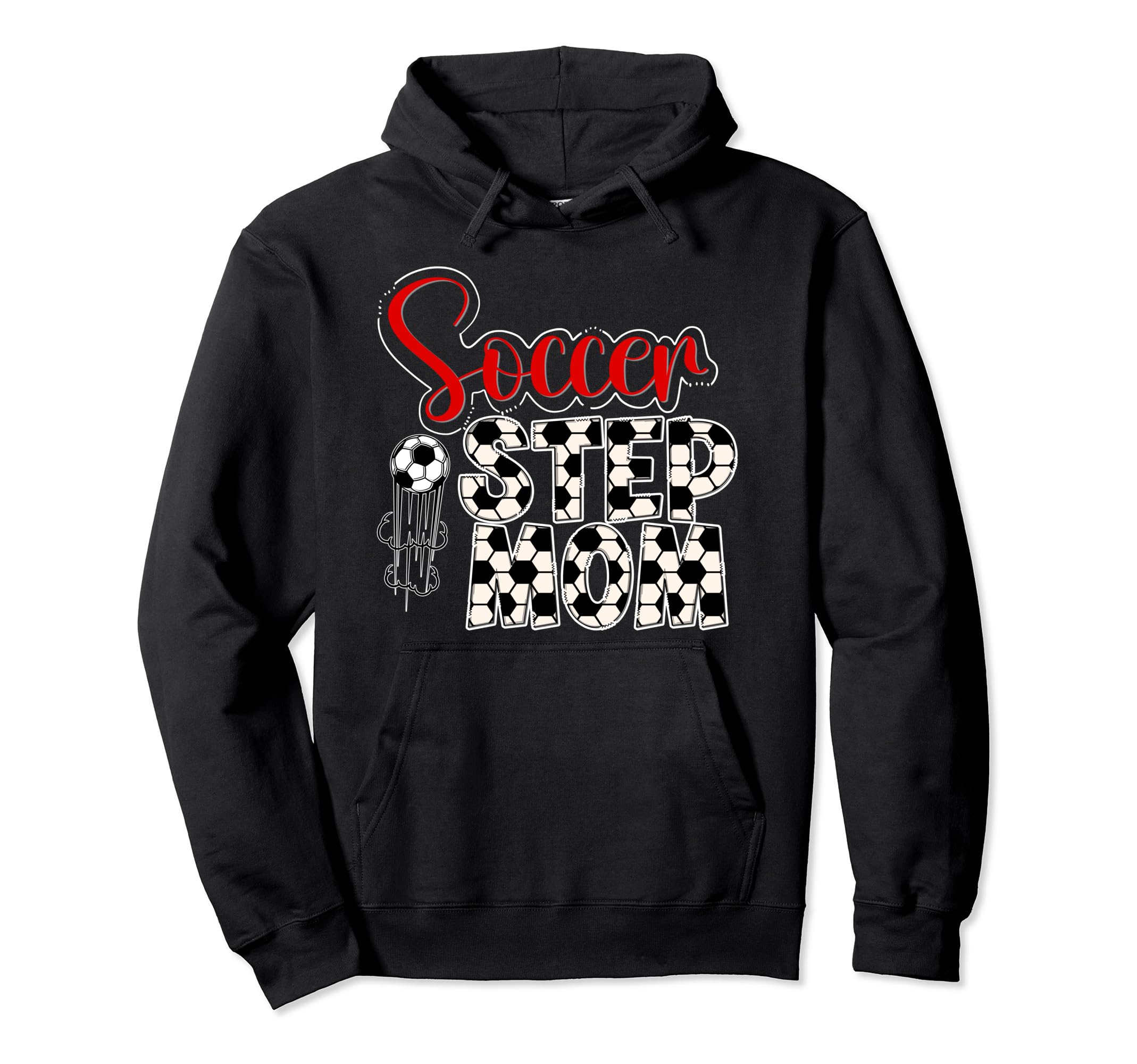 Soccer Step Mom Soccer Player Hoodie - Aesthetic Graphic Men Women - T-Shirt, Sweatshirt, Hoodie