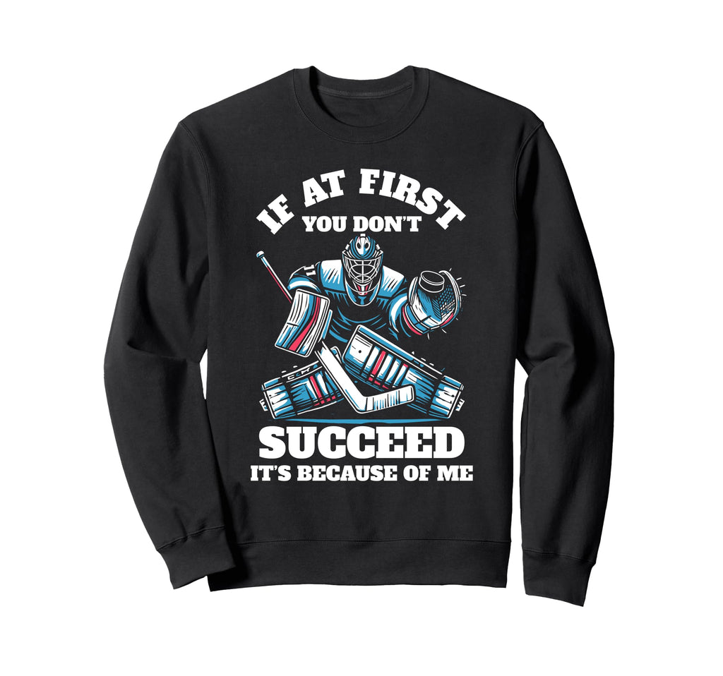 Ice Hockey Goalie Goalkeeper Glove Sweatshirt - Unique Graphic for Adults - T-Shirt, Sweatshirt, Hoodie