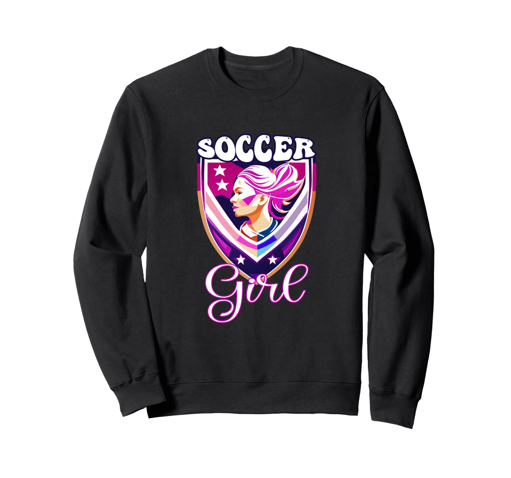Female Soccer Player Funny Soccer Sweatshirt - Graphic Print for Adults - T-Shirt, Sweatshirt, Hoodie