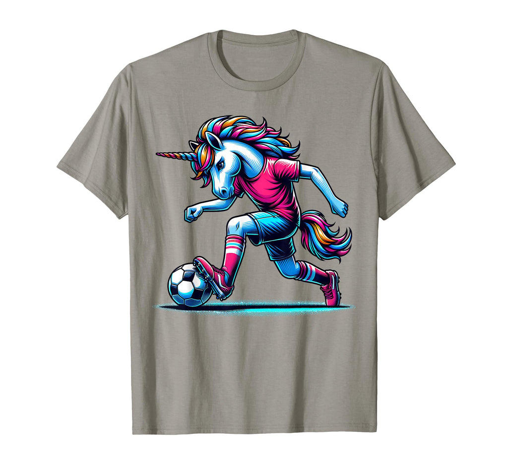 Footballer Unicorn Fans Soccer T-Shirt - Casual Everyday Wear for Adults - T-Shirt, Sweatshirt, Hoodie