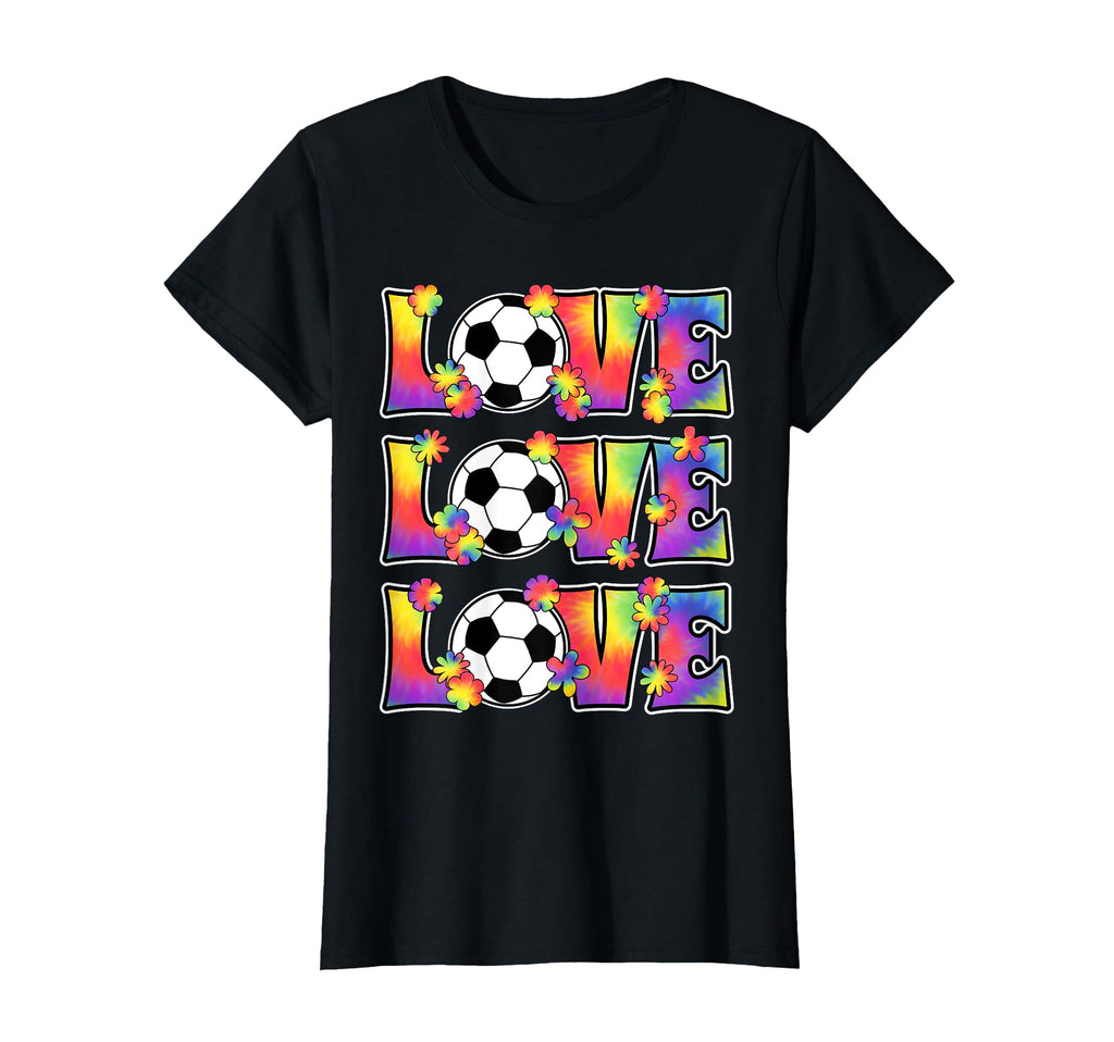 Love Soccer Lover Hippie 60S 70S T-Shirt - Novelty Apparel for Adults - T-Shirt, Sweatshirt, Hoodie