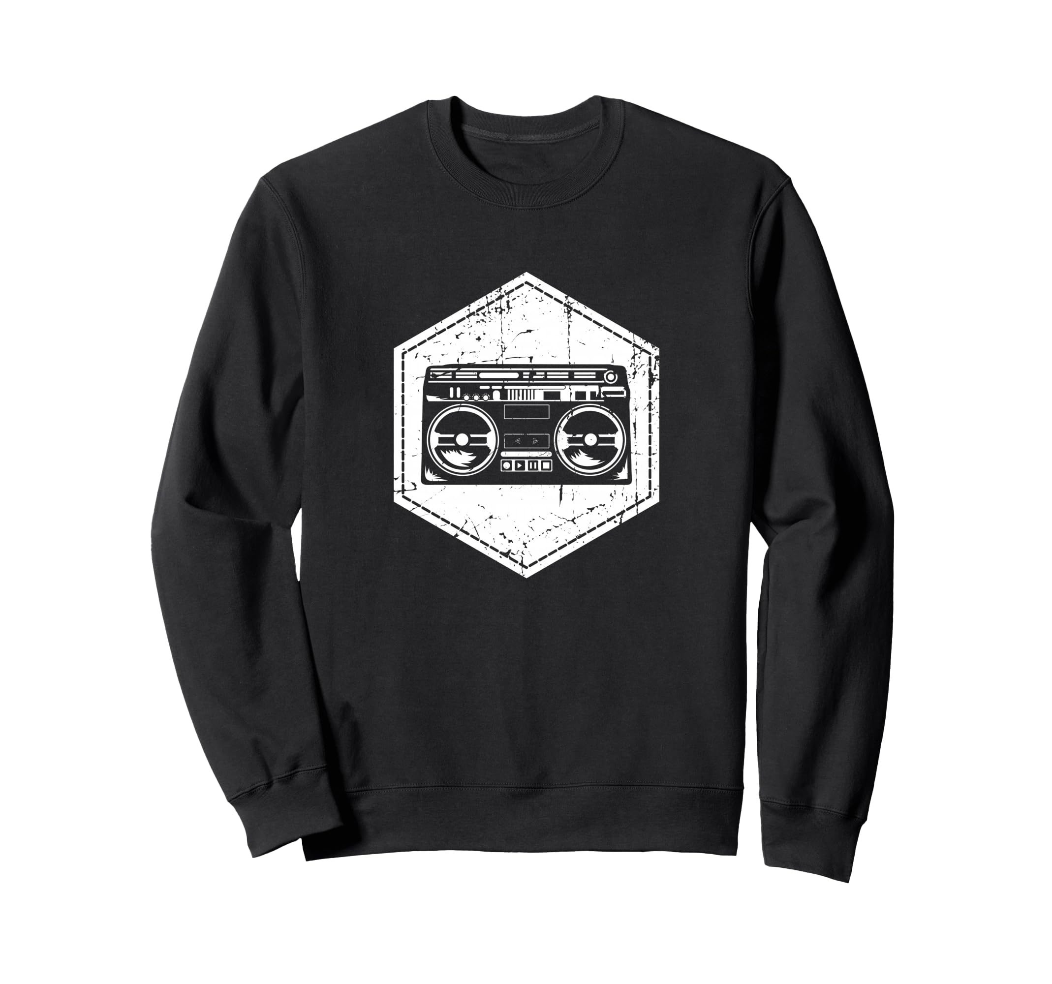 Boombox Rap Music 90S Hip Hop Sweatshirt - Fun Novelty Design Men Women - T-Shirt, Sweatshirt, Hoodie