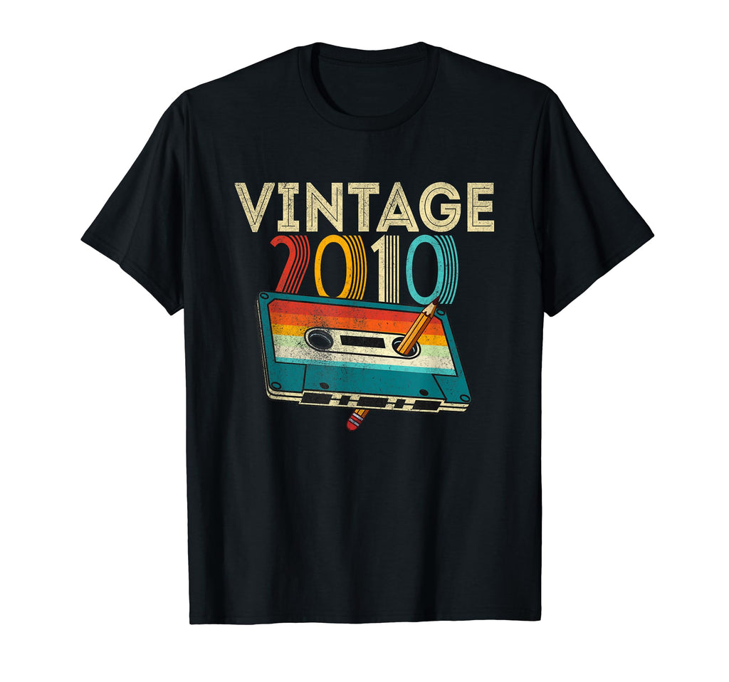 14 Year Old Gifts 2010 Cassette Tape T-Shirt - Aesthetic Graphic Men Women - T-Shirt, Sweatshirt, Hoodie