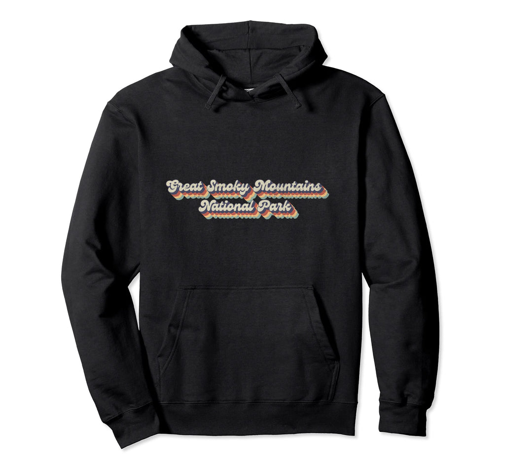 70S 80S Usa National Park Great Smoky Hoodie - Novelty Apparel Unisex - T-Shirt, Sweatshirt, Hoodie
