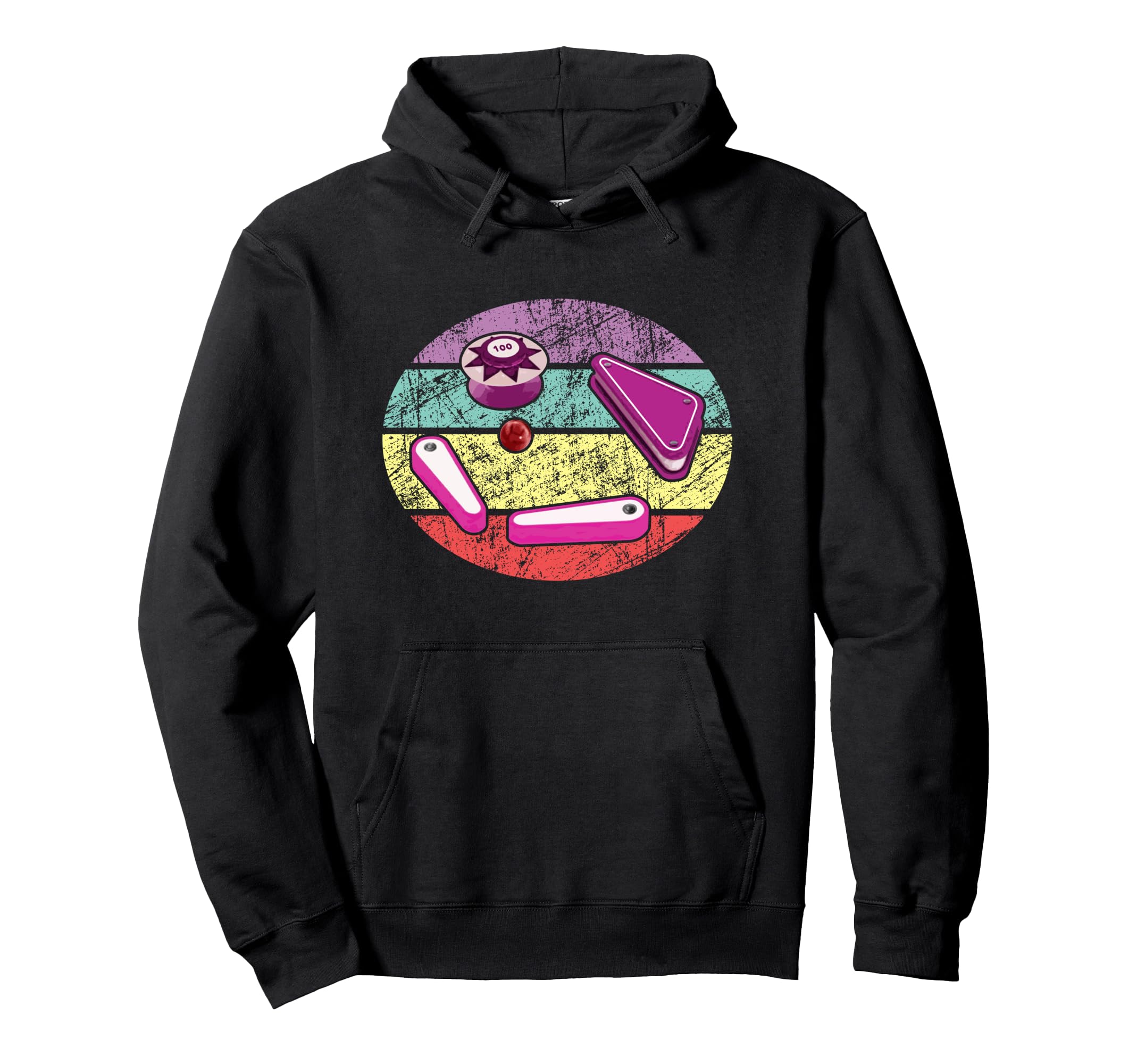 Pinball Funny Pinballer Machine Hoodie - Minimalist Print Men Women - T-Shirt, Sweatshirt, Hoodie