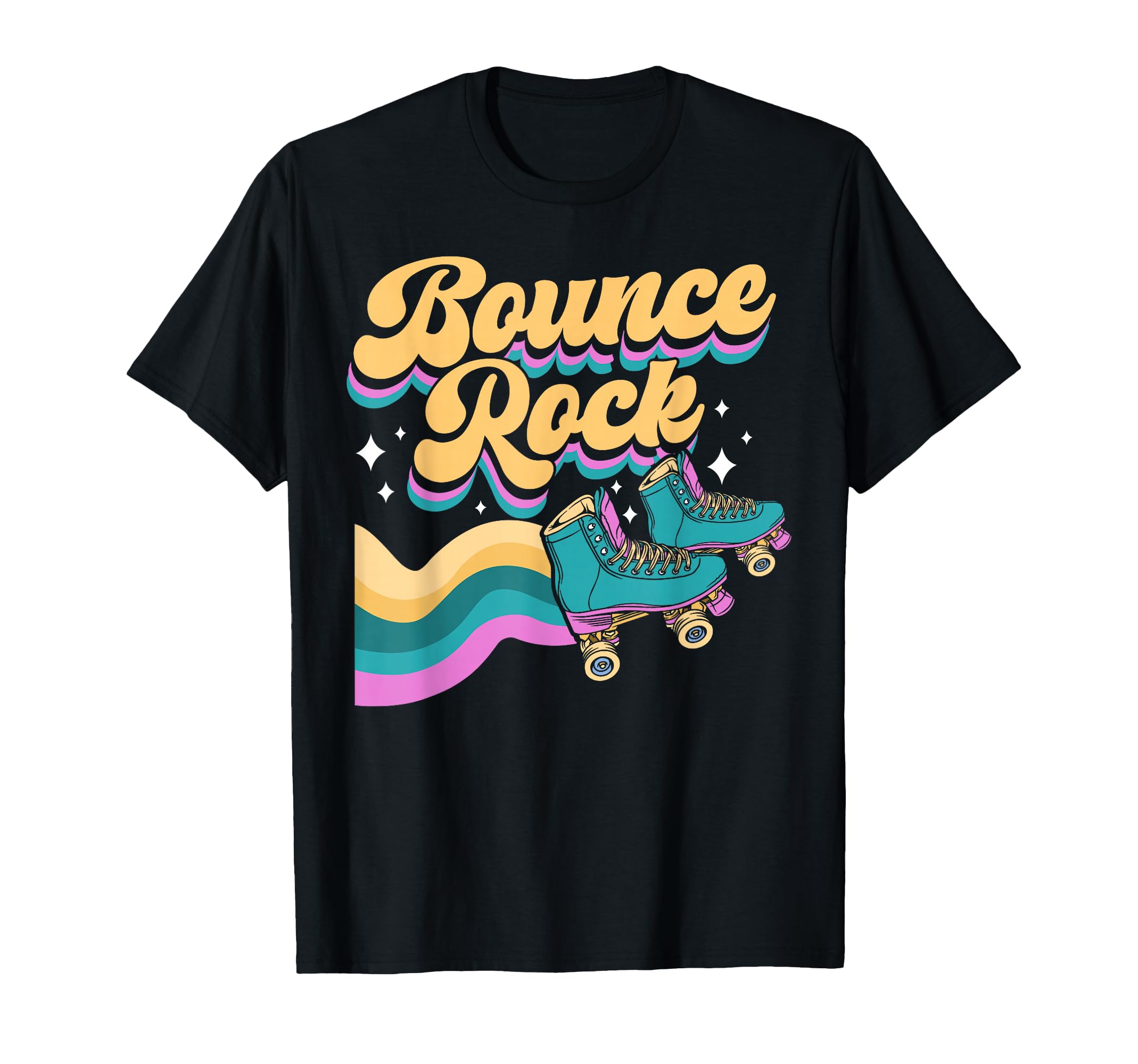 Roller Skating Skate 1970S Bounce Rock T-Shirt - Graphic Print Men Women - T-Shirt, Sweatshirt, Hoodie