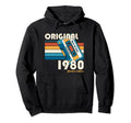 44Th Birthday June 1980 Cassette Gifts Hoodie - Minimalist Print Men Women - T-Shirt, Sweatshirt, Hoodie