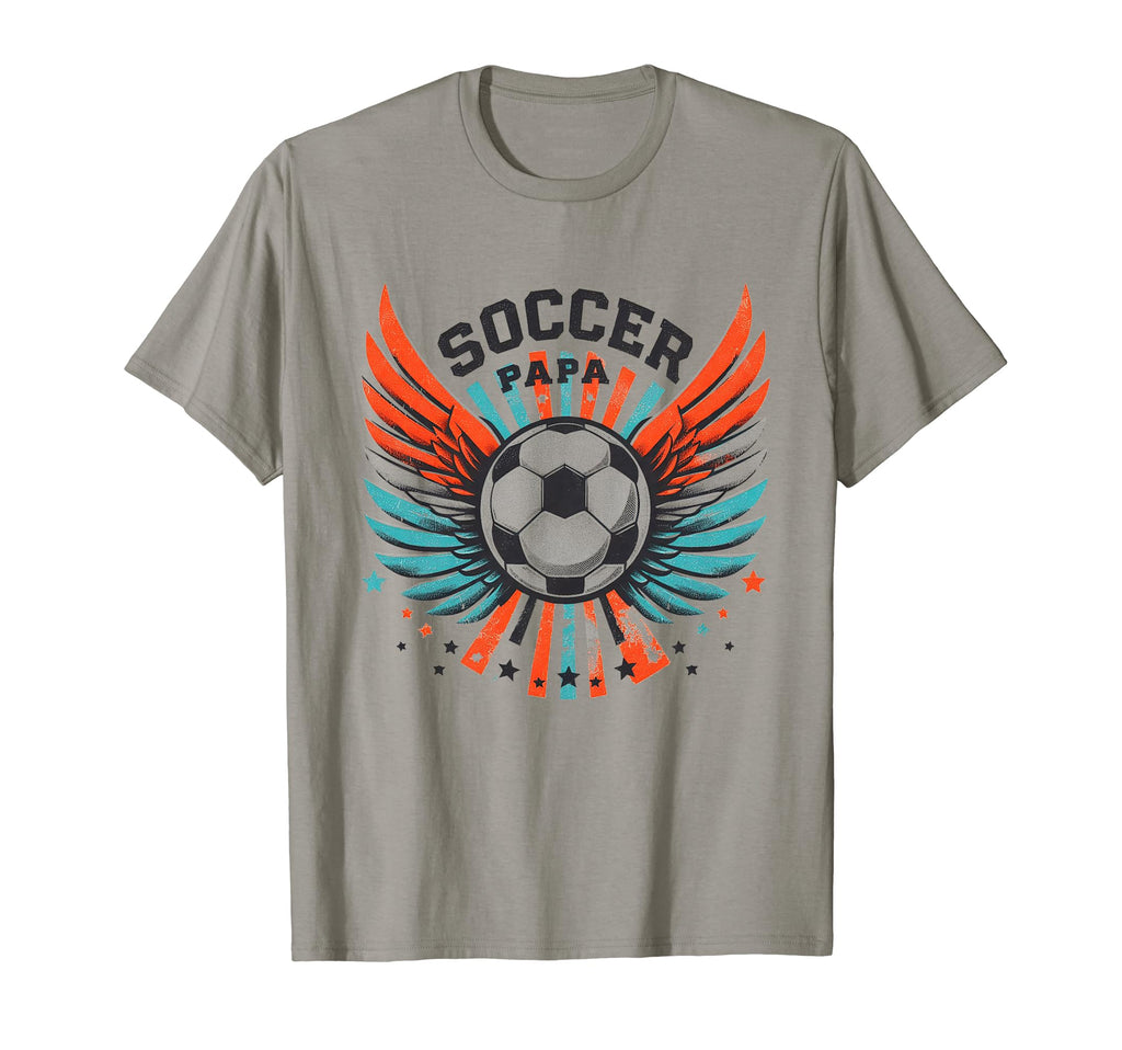Soccer Papa Family Matching Dad Fathers T-Shirt - Graphic Print for Adults - T-Shirt, Sweatshirt, Hoodie