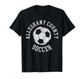Alleghany County Soccer Distressed 90S T-Shirt - Graphic Print Men Women - T-Shirt, Sweatshirt, Hoodie