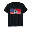 American Flag Soccer Soccer T-Shirt - Fun Novelty Design Unisex - T-Shirt, Sweatshirt, Hoodie