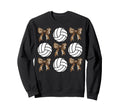 Volleyball Coquette Bow Sweatshirt - Streetwear Style for Adults - T-Shirt, Sweatshirt, Hoodie