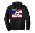 American Flag Soccer Soccer Hoodie - Minimalist Print Unisex - T-Shirt, Sweatshirt, Hoodie