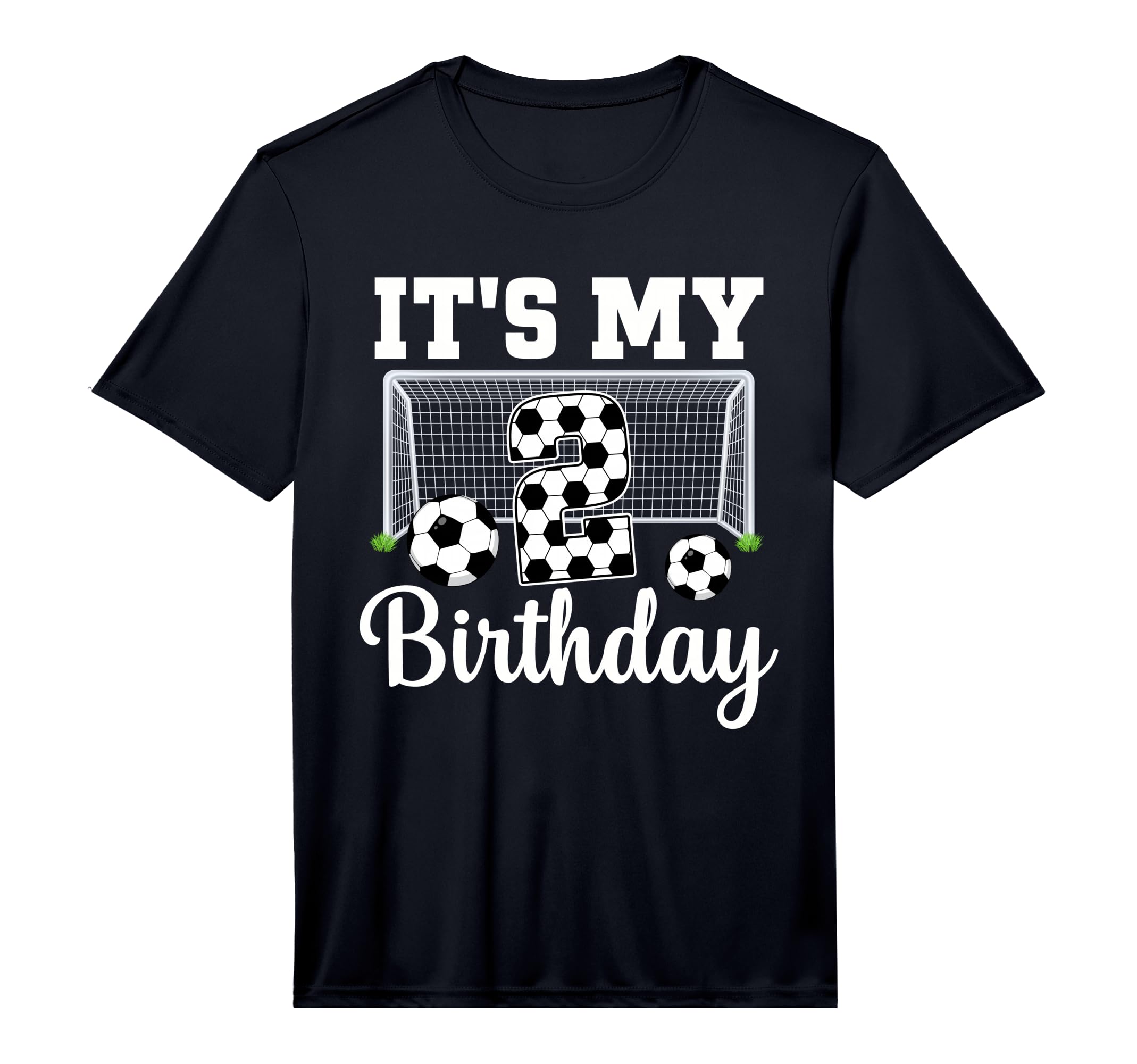 Its My 2Nd Birthday Soccer 2 Year Old T-Shirt - Custom Art Print Unisex - T-Shirt, Sweatshirt, Hoodie
