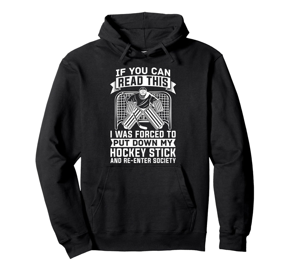 Ice Hockey Goalkeeper Goaltender Ice Hoodie - Minimalist Print for Adults - T-Shirt, Sweatshirt, Hoodie
