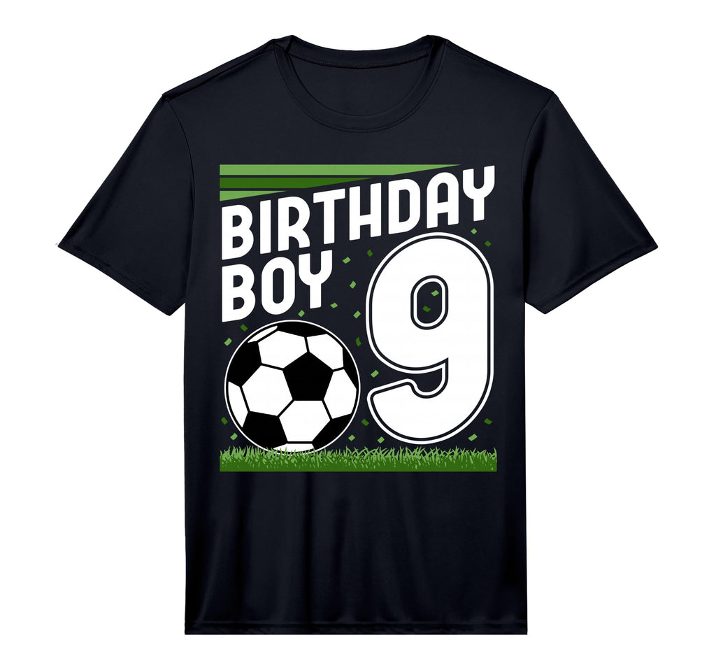 9 Years Old Birthday Soccer Player T-Shirt - Unique Graphic Men Women - T-Shirt, Sweatshirt, Hoodie