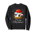 Pajama Santa Hat Soccer Ball Sweatshirt - Aesthetic Graphic Unisex - T-Shirt, Sweatshirt, Hoodie