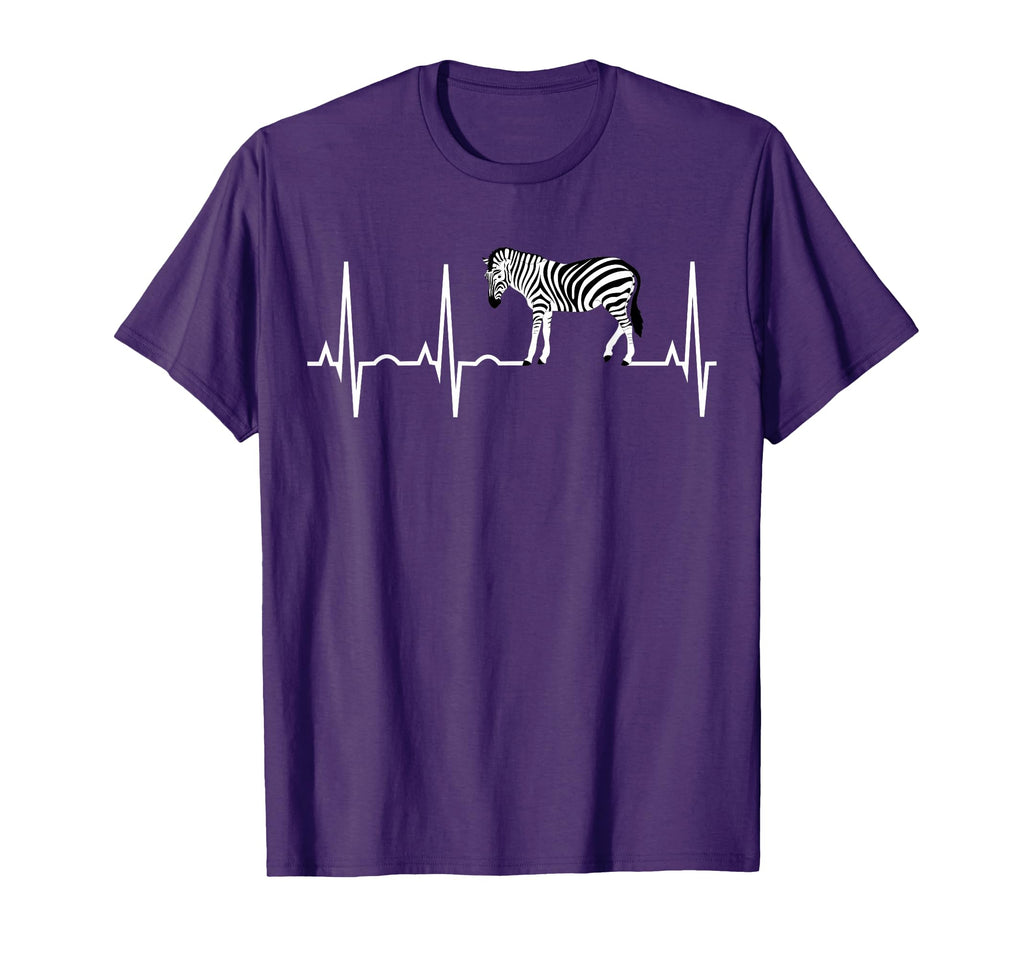 Zebra Heartbeat Best Zebra Lover T-Shirt - Fun Novelty Design Men Women - T-Shirt, Sweatshirt, Hoodie