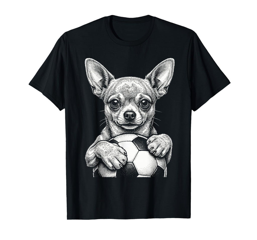 Dog Holding Ball Line Art Fans T-Shirt - Casual Everyday Wear Unisex - T-Shirt, Sweatshirt, Hoodie