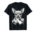 Dog Holding Ball Line Art Fans T-Shirt - Casual Everyday Wear Unisex - T-Shirt, Sweatshirt, Hoodie