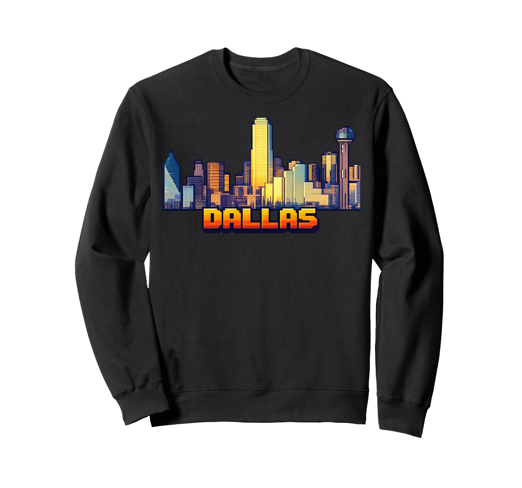 Dallas Video Arcade Gamer Gaming Sweatshirt - Minimalist Print Men Women - T-Shirt, Sweatshirt, Hoodie