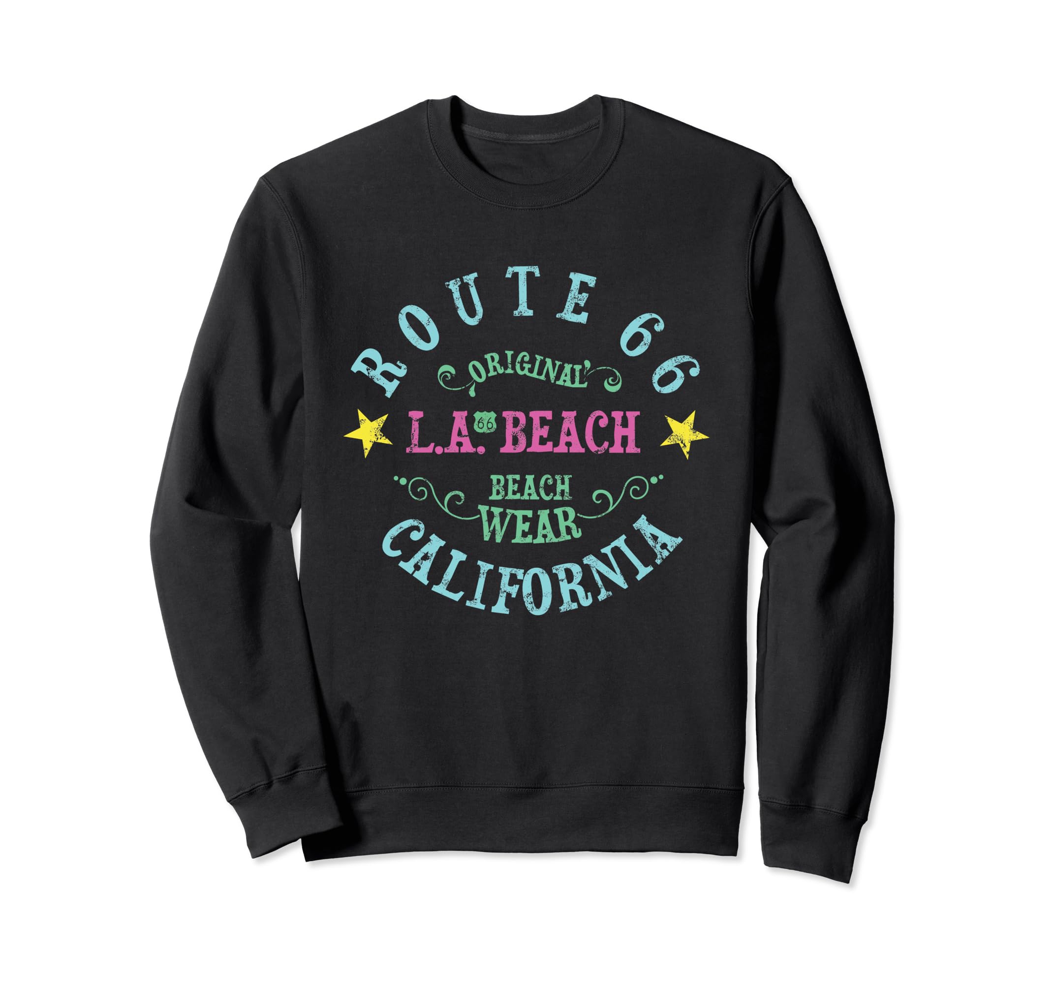 Route 66 La Beach Wear Sweatshirt - Unique Graphic Unisex - T-Shirt, Sweatshirt, Hoodie