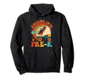 Groovy Rolling Into Pre K Roller Skate Hoodie - Unique Graphic for Adults - T-Shirt, Sweatshirt, Hoodie