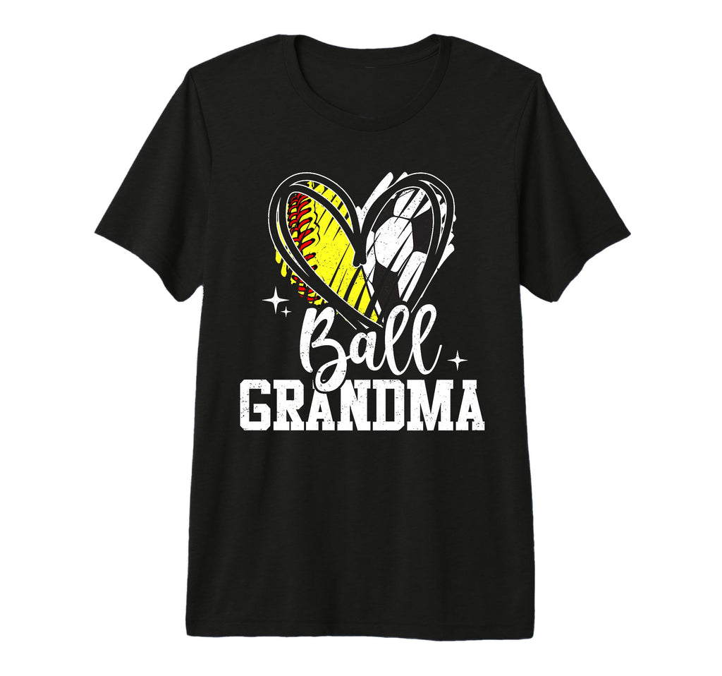 Ball Grandma Softball Soccer Ball T-Shirt - Unique Graphic Men Women - T-Shirt, Sweatshirt, Hoodie
