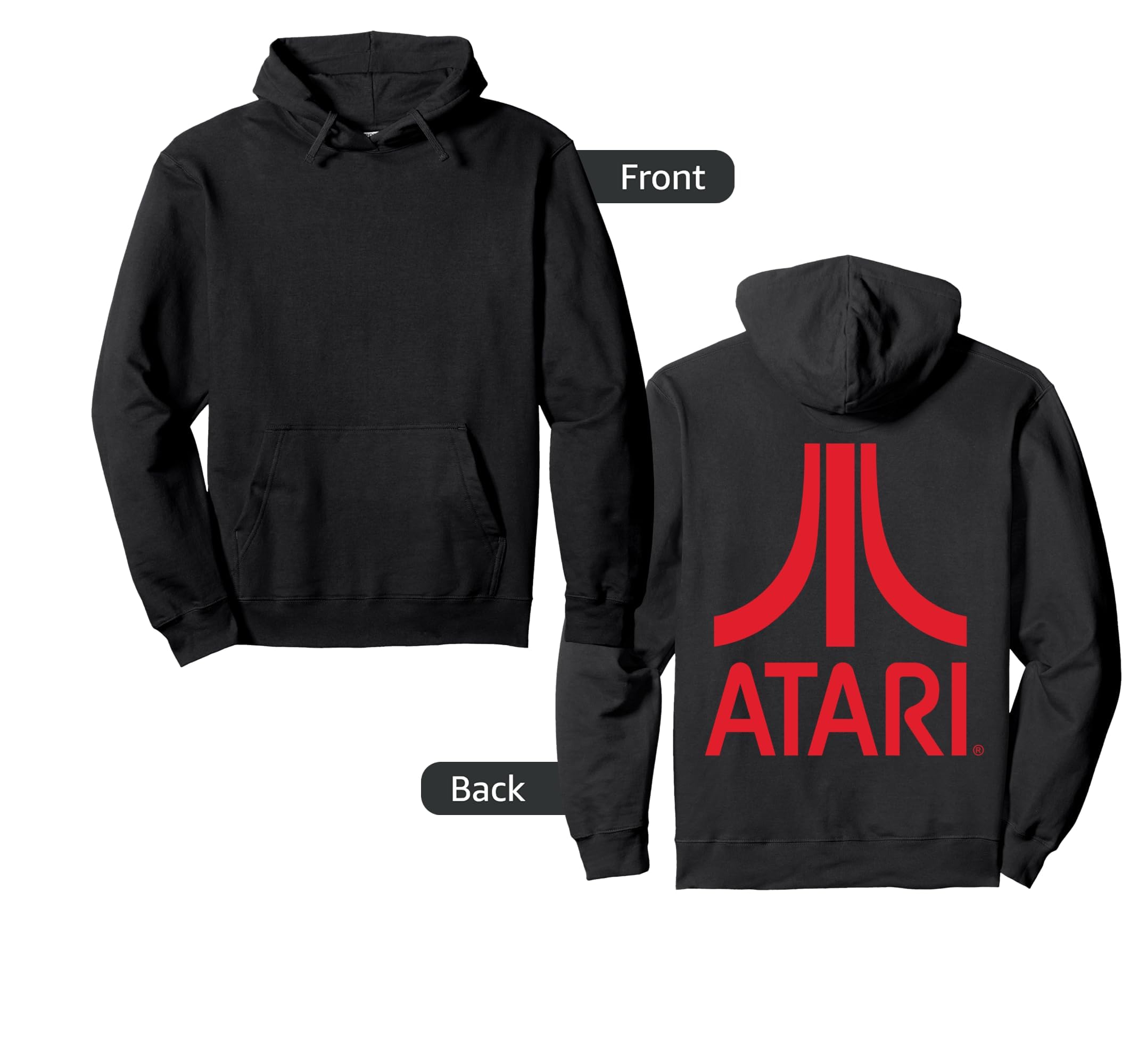 Atari Games Red Gaming Fun Arcade Hoodie - Casual Everyday Wear Unisex - T-Shirt, Sweatshirt, Hoodie