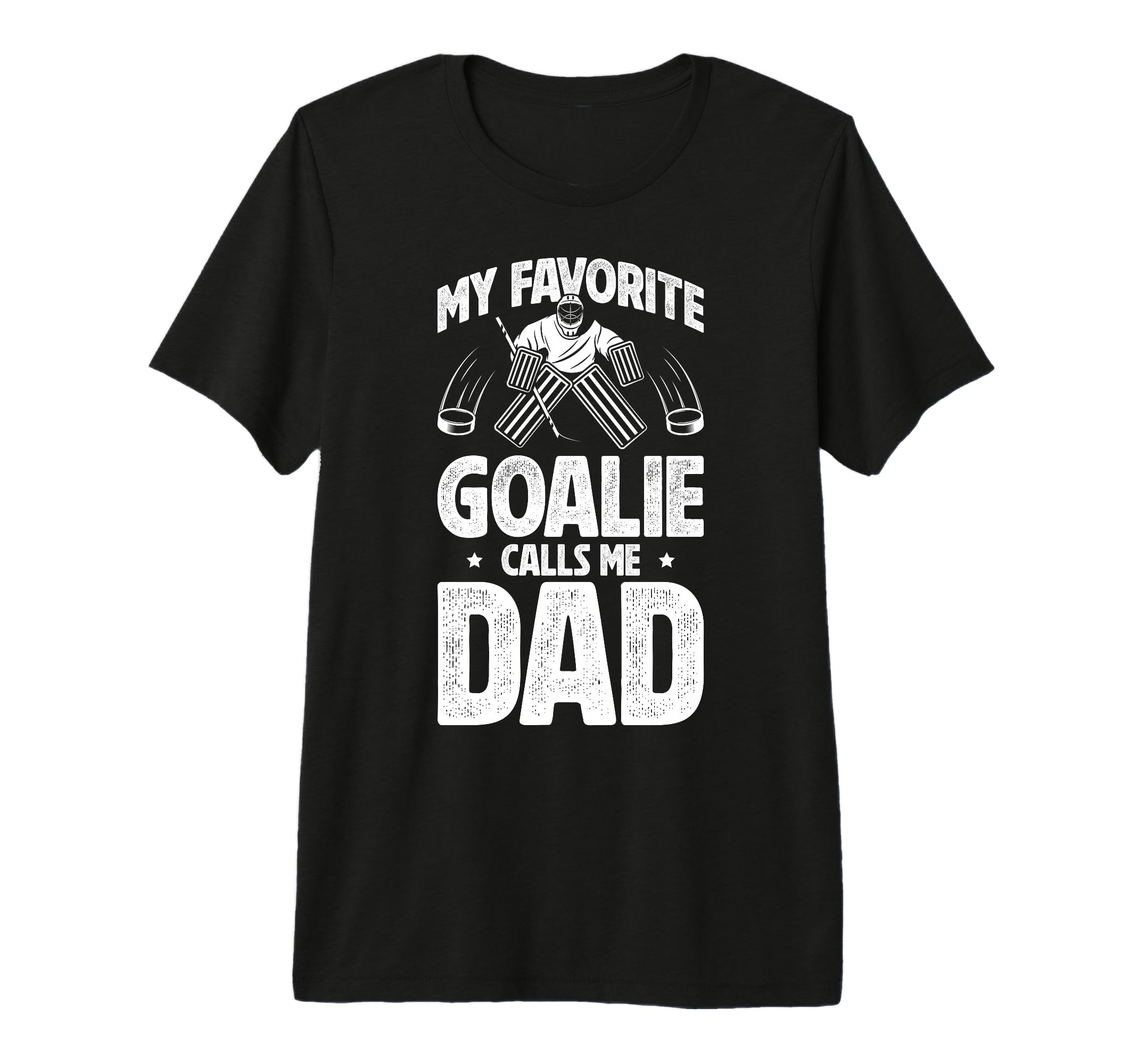 Mens My Favorite Ice Hockey Goalie Dad T-Shirt - Unique Graphic for Adults - T-Shirt, Sweatshirt, Hoodie