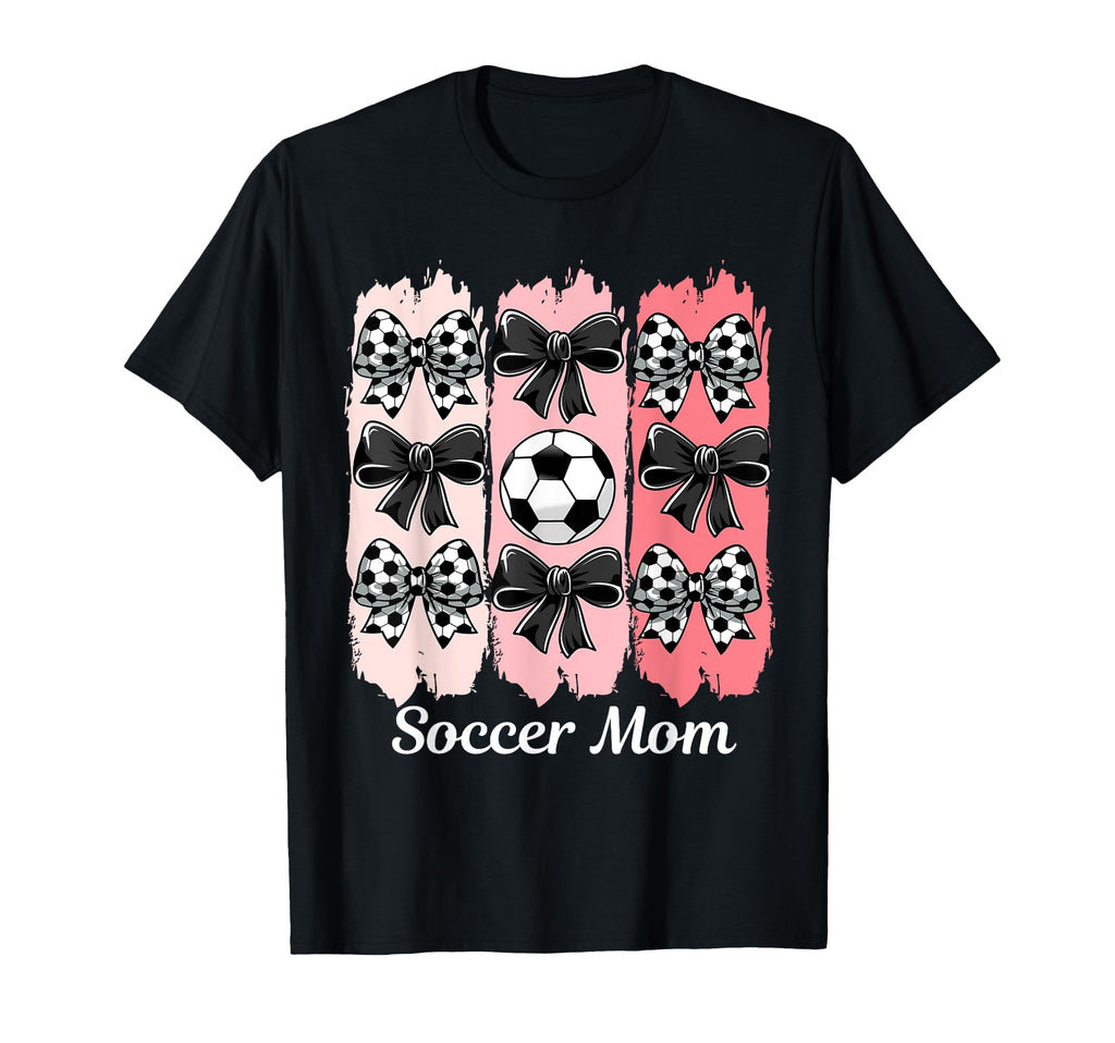 Soccer Mom Coquette Bow Soccer Mom T-Shirt - Aesthetic Graphic for Adults - T-Shirt, Sweatshirt, Hoodie