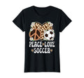 Peace Love Soccer Lover Cow Soccer T-Shirt - Trendy Graphic for Adults - T-Shirt, Sweatshirt, Hoodie