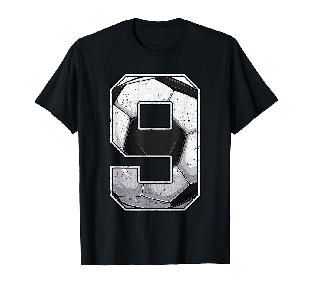 Soccer Ninth 9Th Birthday Nine 9 T-Shirt - Fun Novelty Design for Adults - T-Shirt, Sweatshirt, Hoodie