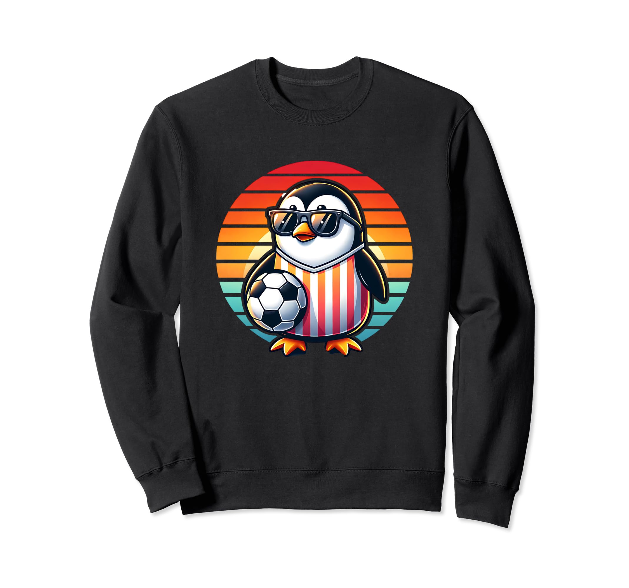 Penguin Bird Soccer Champion Fan Sweatshirt - Unique Graphic Unisex - T-Shirt, Sweatshirt, Hoodie